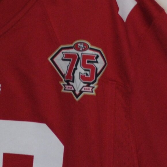 San Francisco 49ers 75th ANNIVERSARY MEN'S JERSEY (L) NAME ERROR - Picture 2 of 7